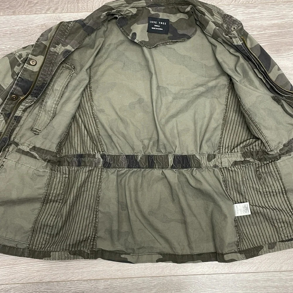 Love Tree Camo Camouflage Utility Jacket S - Picture 12 of 15